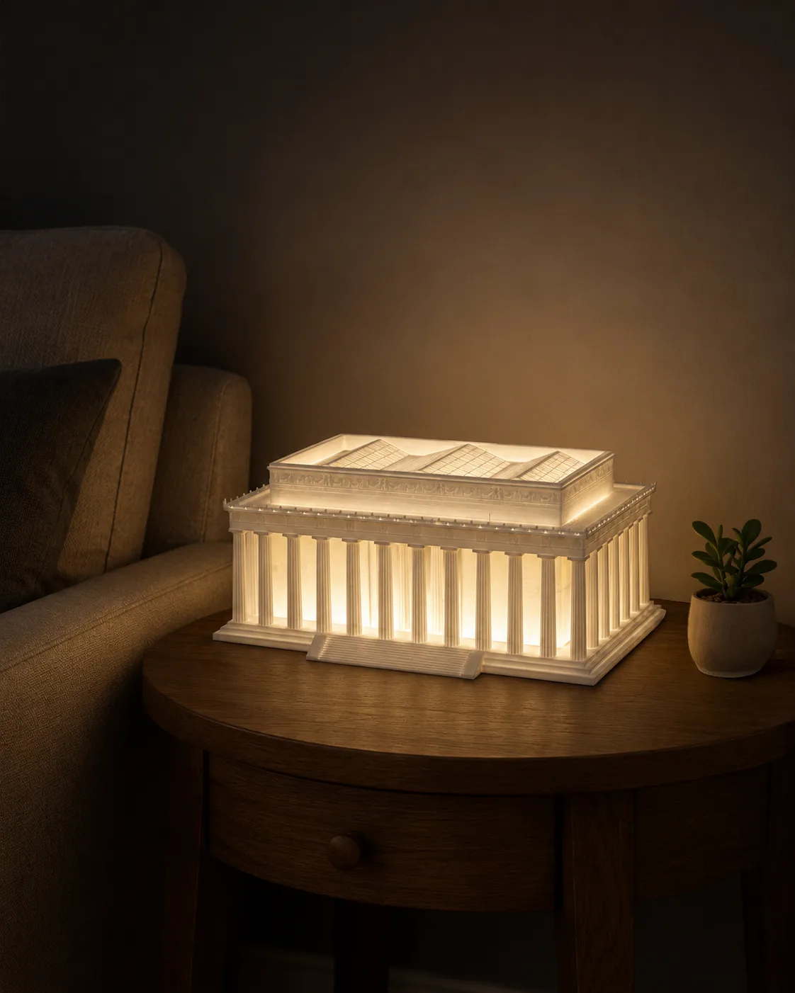 Lincoln Memorial Lamp