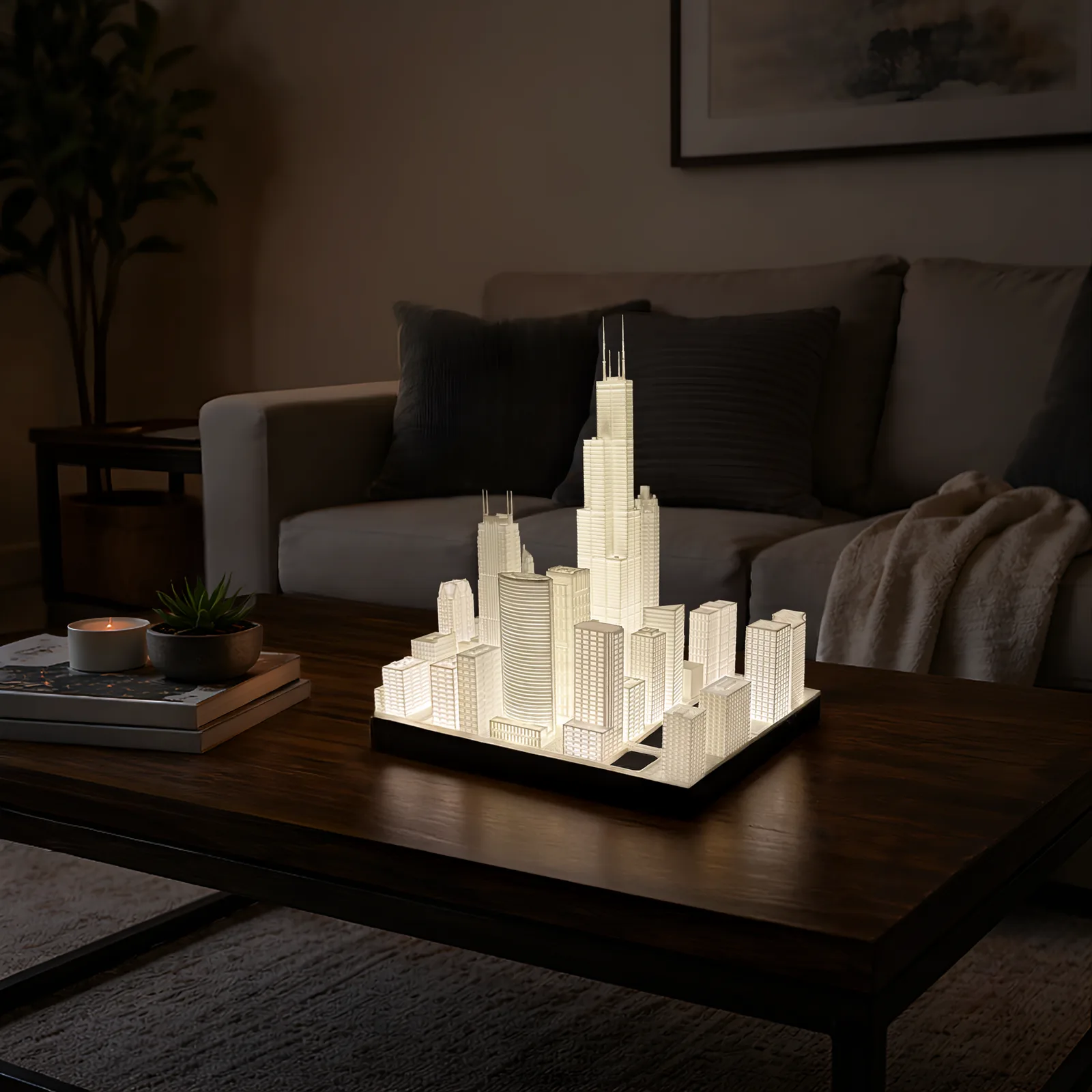 Chicago Skyline Lamp